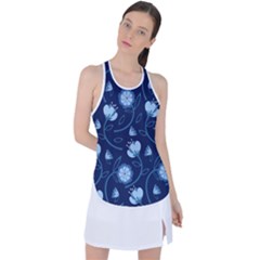 Flower Racer Back Mesh Tank Top by zappwaits