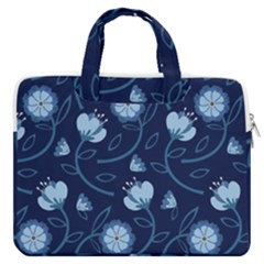 Flower Macbook Pro 16  Double Pocket Laptop Bag  by zappwaits