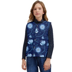 Flower Kid s Short Button Up Puffer Vest	