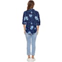 Flower Women s Quarter Sleeve Pocket Shirt View4