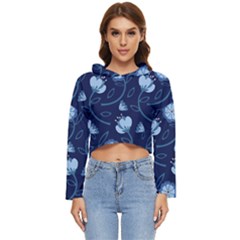 Flower Women s Lightweight Cropped Hoodie by zappwaits