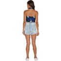 Flower Backless Halter Cami Shirt View4