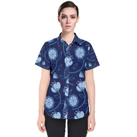 Flower Women s Short Sleeve Shirt by zappwaits