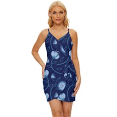 Flower Wrap Tie Front Dress by zappwaits