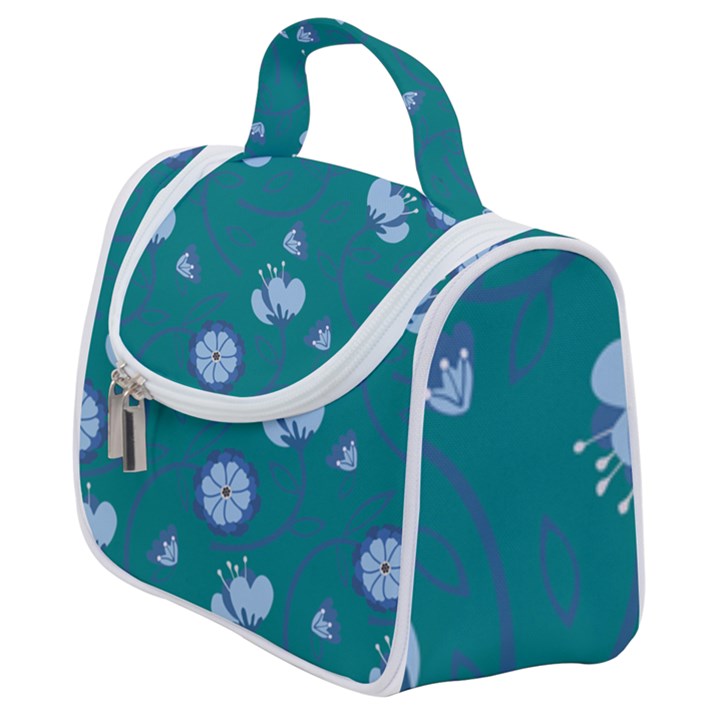 Floral-seamless-pattern Satchel Handbag