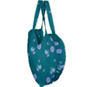 Floral-seamless-pattern Giant Heart Shaped Tote View3