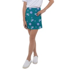 Floral-seamless-pattern Kids  Tennis Skirt