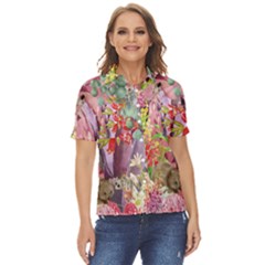 Outback Beauty inspired Australia  Women s Short Sleeve Double Pocket Shirt