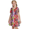 Outback Beauty inspired Australia  Kids  Short Sleeve Tiered Mini Dress View2