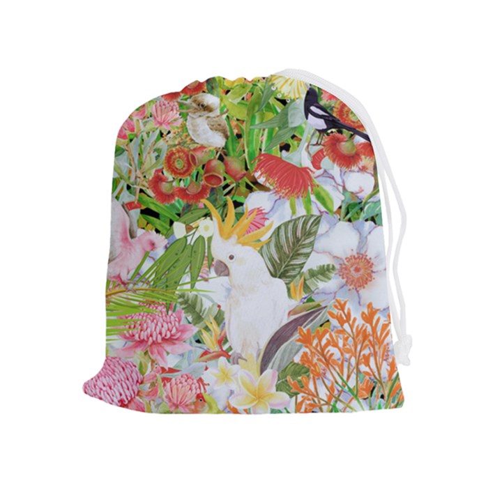 Birds of Paradise Australia  Drawstring Pouch (XL)