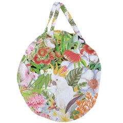 Birds Of Paradise Australia  Giant Round Zipper Tote by PollyParadiseBoutique7