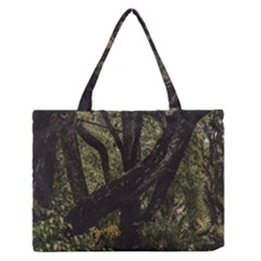 Botanical Motif Trees Detail Photography Zipper Medium Tote Bag by dflcprintsclothing