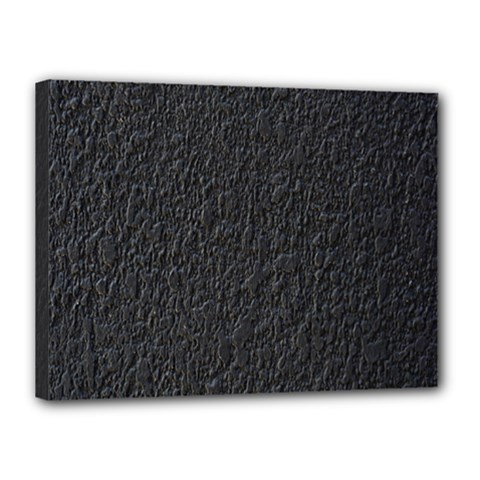 Black Wall Texture Canvas 16  X 12  (stretched)