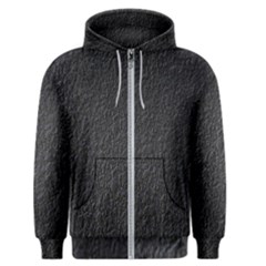 Black Wall Texture Men s Zipper Hoodie by artworkshop