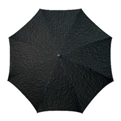 Black Wall Texture Golf Umbrellas by artworkshop