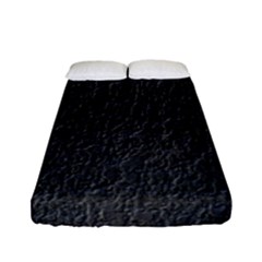 Black Wall Texture Fitted Sheet (full/ Double Size) by artworkshop