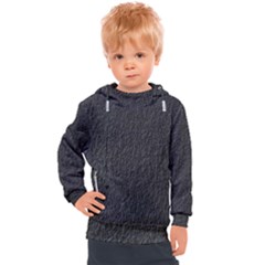 Black Wall Texture Kids  Hooded Pullover by artworkshop