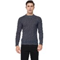 Black Wall Texture Men s Long Sleeve Rash Guard View1