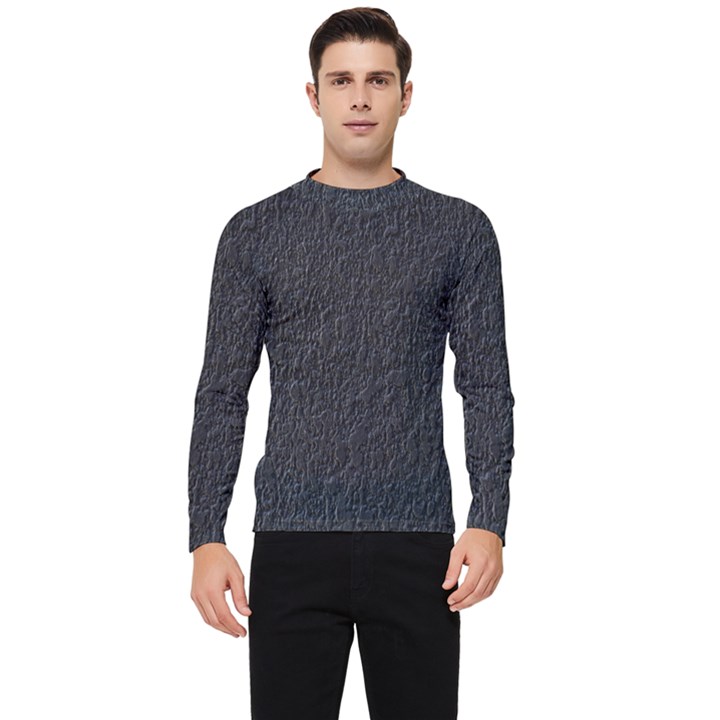 Black Wall Texture Men s Long Sleeve Rash Guard