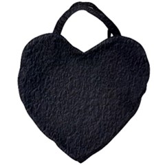 Black Wall Texture Giant Heart Shaped Tote by artworkshop