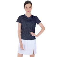 Black Wall Texture Women s Sports Top by artworkshop