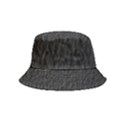 Black Wall Texture Inside Out Bucket Hat (Kids) View4