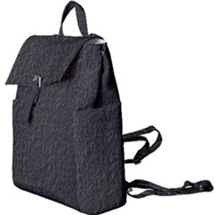 Black Wall Texture Buckle Everyday Backpack by artworkshop