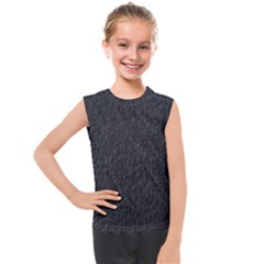 Black Wall Texture Kids  Mesh Tank Top by artworkshop