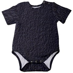 Black Wall Texture Baby Short Sleeve Bodysuit by artworkshop