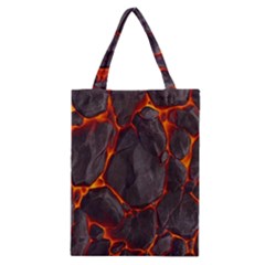 Lava Volcanic Rock Texture Classic Tote Bag by artworkshop