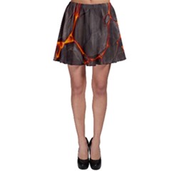 Lava Volcanic Rock Texture Skater Skirt by artworkshop