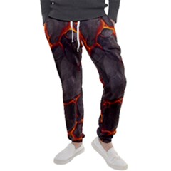 Lava Volcanic Rock Texture Men s Jogger Sweatpants by artworkshop