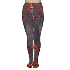 Lava Volcanic Rock Texture Tights by artworkshop