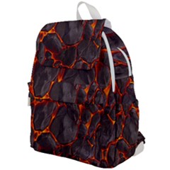 Lava Volcanic Rock Texture Top Flap Backpack by artworkshop