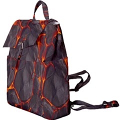 Lava Volcanic Rock Texture Buckle Everyday Backpack by artworkshop