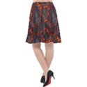 Lava Volcanic Rock Texture Fishtail Chiffon Skirt View2