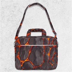 Lava Volcanic Rock Texture Macbook Pro 13  Shoulder Laptop Bag  by artworkshop