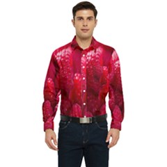 Raspberries Men s Long Sleeve Pocket Shirt  by artworkshop