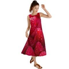 Raspberries Summer Maxi Dress by artworkshop