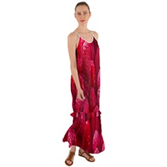 Raspberries Cami Maxi Ruffle Chiffon Dress by artworkshop