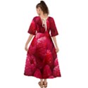 Raspberries Kimono Sleeve Boho Dress View2