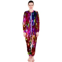 Rainbow Spectrum Bubbles Onepiece Jumpsuit (ladies) by artworkshop