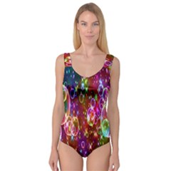 Rainbow Spectrum Bubbles Princess Tank Leotard  by artworkshop