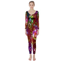 Rainbow Spectrum Bubbles Long Sleeve Catsuit by artworkshop