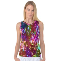 Rainbow Spectrum Bubbles Women s Basketball Tank Top by artworkshop