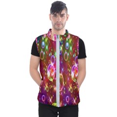 Rainbow Spectrum Bubbles Men s Puffer Vest by artworkshop