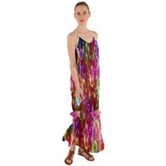 Rainbow Spectrum Bubbles Cami Maxi Ruffle Chiffon Dress by artworkshop