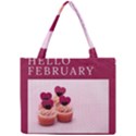 Hello february text and cupcakes Mini Tote Bag View1