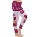 Hello february text and cupcakes Classic Winter Leggings View3