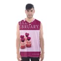 Hello february text and cupcakes Men s Basketball Tank Top View1